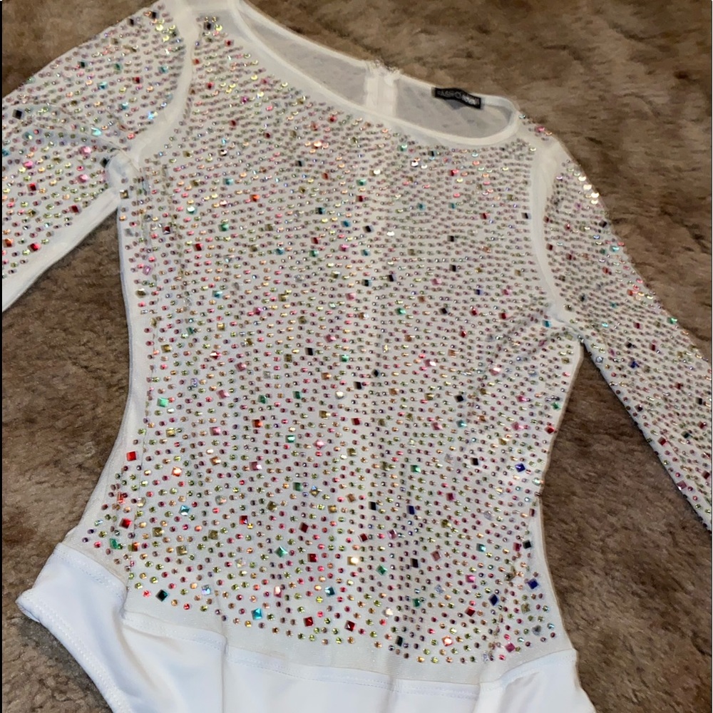 White Gem Bodysuit